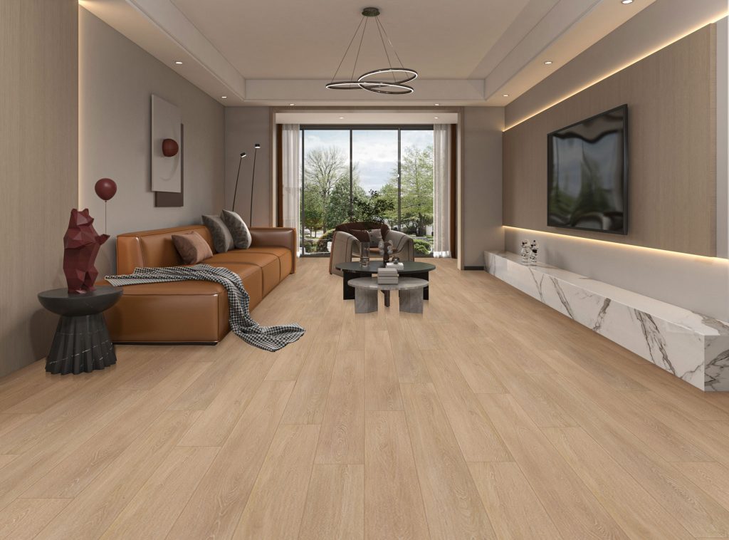 AQ502 1 contemporary living room luxury vinyl flooring aquapromax river glow