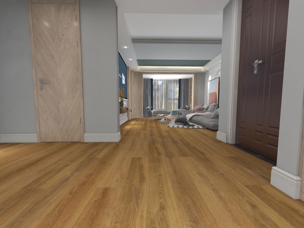 LG607 1 hallway luxury vinyl flooring sandy wood