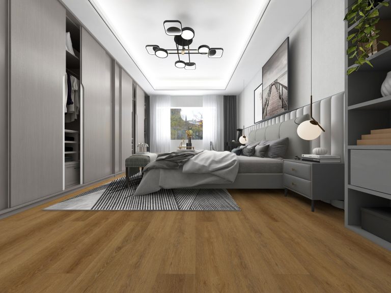 LG607 2 modern bedroom vinyl flooring sandy wood