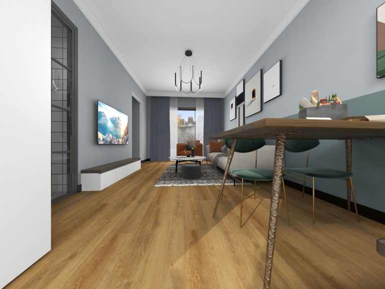 LG607 4 living dining area vinyl flooring sandy wood