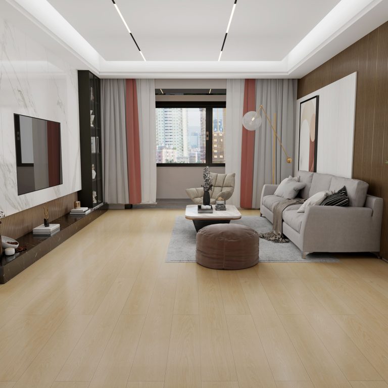 LG810 4 elegant living space gray sofa city view luxury vinyl flooring lake garda