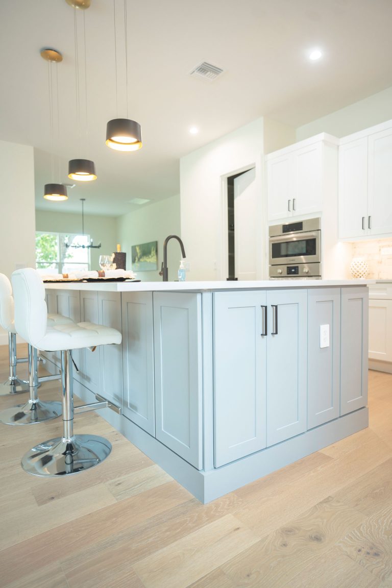 gray kitchen island modern pendant lights