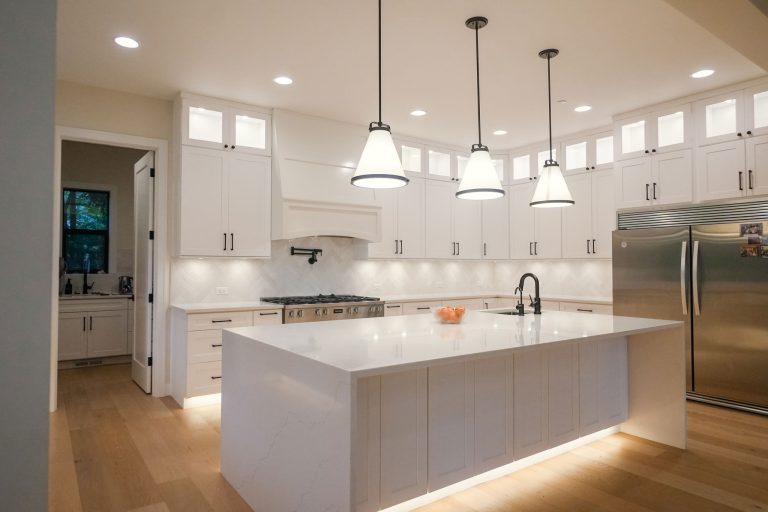 white shaker cabinets with large island best rta cabinets